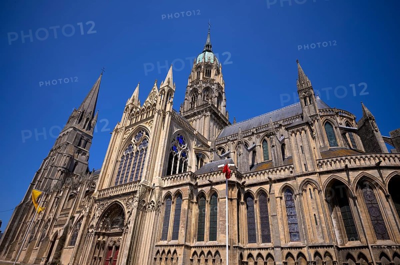 Cathedral Cathédrale Notre-Dame de Bayeux, Bayeux, Normandy, Calvados, France