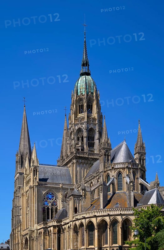 Cathedral Cathédrale Notre-Dame de Bayeux, Bayeux, Normandy, Calvados, France