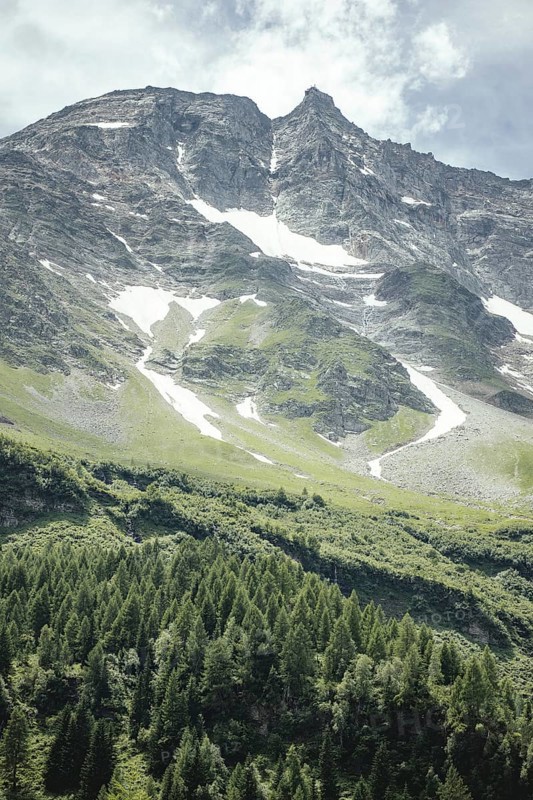 View of the Hoher Sonnblick, Rauris, Pinzgau, Salzburg, Austria