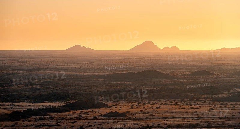 Sunset, Hills, Pontok Mountains, Desert, Dry landscape at Spitzkoppe, Great Spitzkuppe Nature Reserve, Namibia