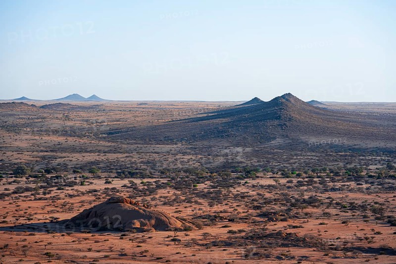 Hills, Pontok Mountains, Desert, Dry landscape at Spitzkoppe, Great Spitzkuppe Nature Reserve, Namibia