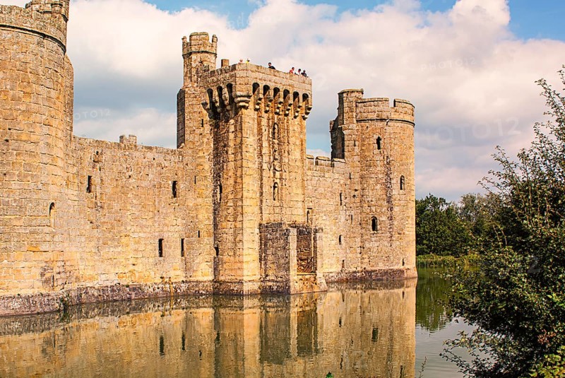 Bodiam Castle is located in East Sussex near the River Rother. It has long been one of England's most popular and best-known castles. England, UK