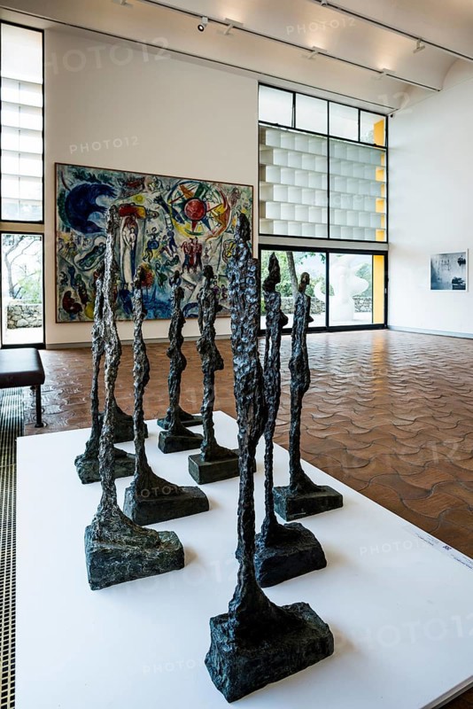 Museum, Fondation Maeght, artist Alberto Giacometti, St. Paul de Vence, Provence Alpes Côte d'Azur, South of France, France