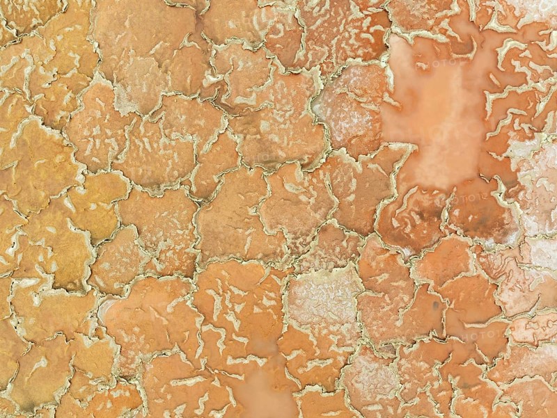 Salt marsh at the Skeleton Coast. Aerial view. Drone shot. Dorob National Park, Namibia