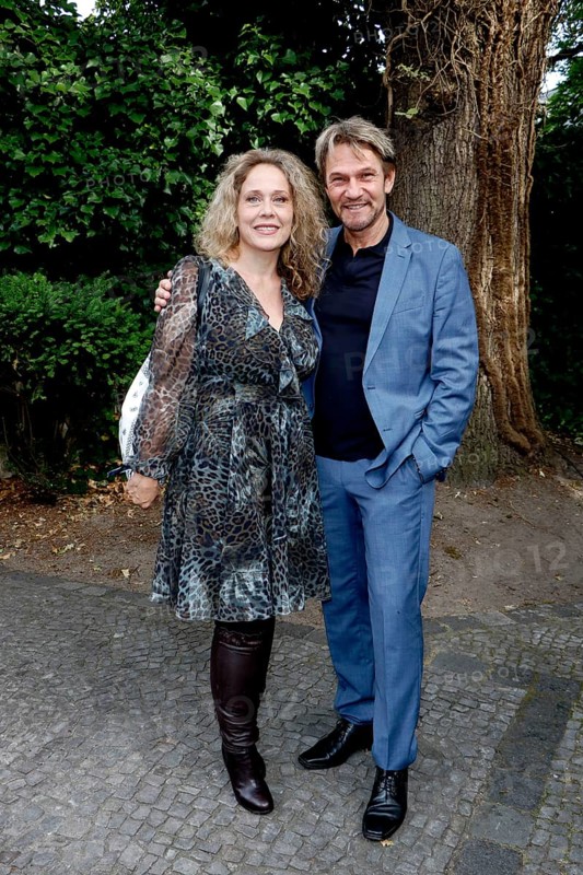 Thure Riefenstein and woman Patricia Lüger at the Cocktail Prolongé for the Semi-Final Round of Judging of the International Emmy® Awards 2025 in Berlin at the Schlosshotel Berlin on 07.07.2025
