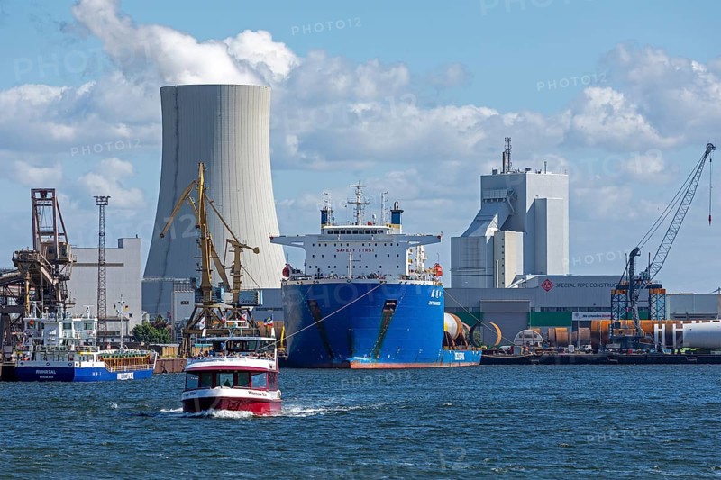 Excursion boat, ship, harbour, Warnemünde, Rostock, Mecklenburg-Western Pomerania, Germany