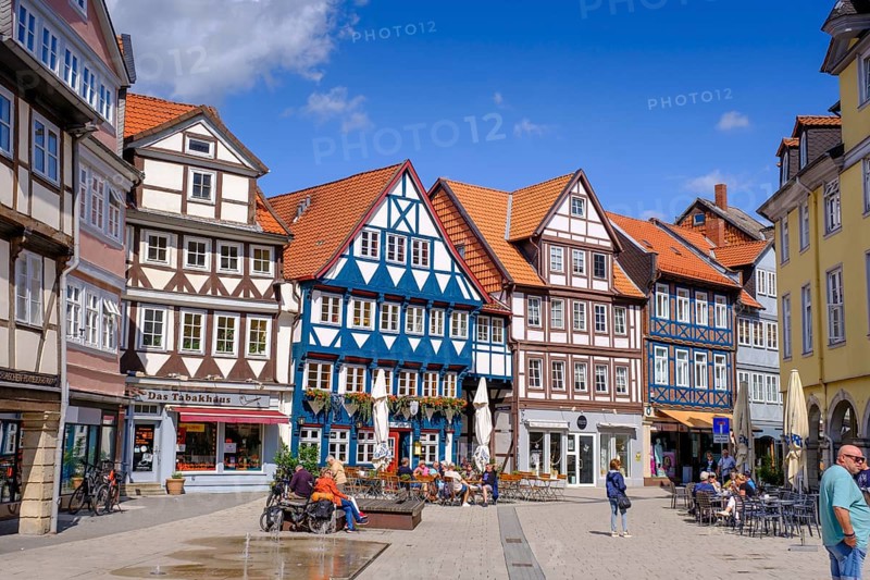 Half-timbered houses, Krambuden, Wolfenbüttel, Lower Saxony, Germany