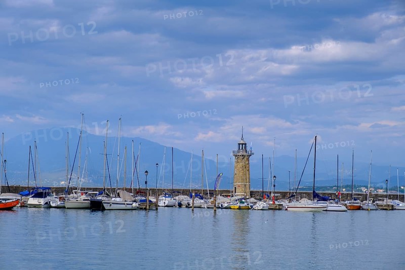 Harbour, Lake Garda, Desenzano del Garda, Lombardy, Province of Brescia, Italy