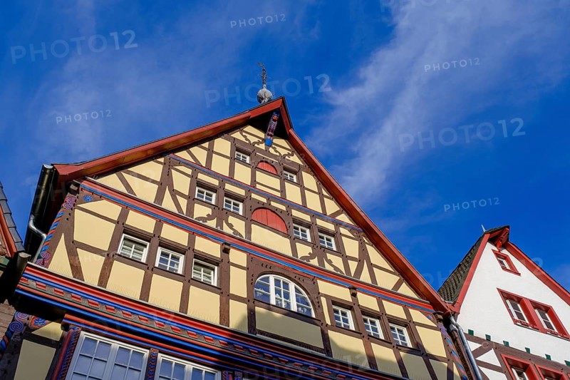 Half-timbered houses, Bad Münstereifel, Eifel, Euskirchen district, North Rhine-Westphalia, Germany