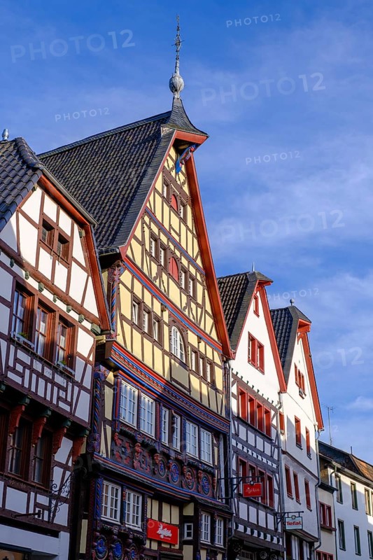 Half-timbered houses, Bad Münstereifel, Eifel, Euskirchen district, North Rhine-Westphalia, Germany