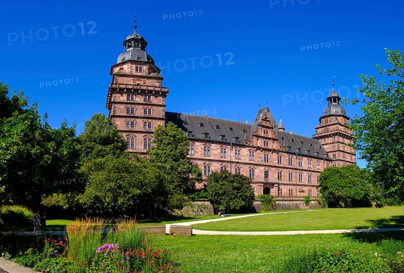 Aschaffenburg Castle, Aschaffenburg am Main, Lower Franconia, Franconia, Germany