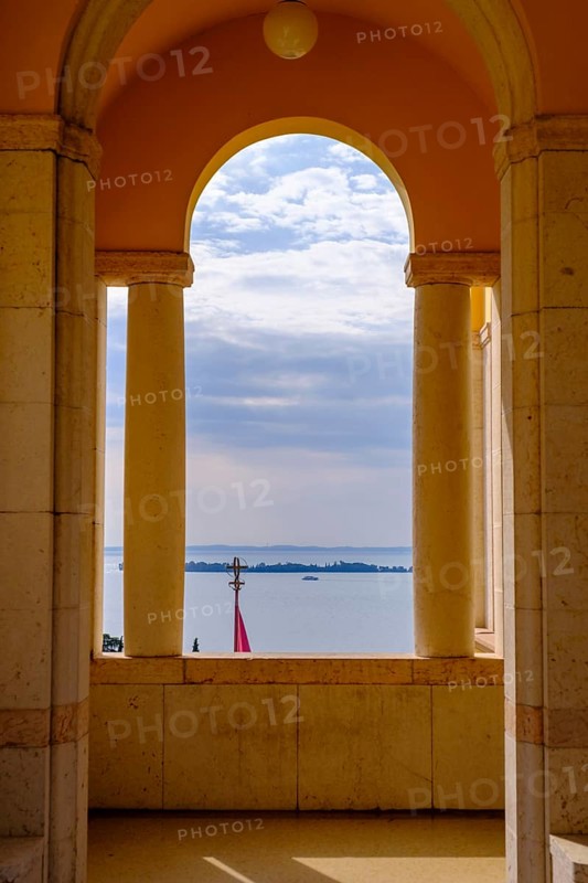 Residence, Vittoriale degli Italiani, house and garden of Gabriele D'Annunzio, Gardone Riviera, on Lake Garda, Lombardy, Italy