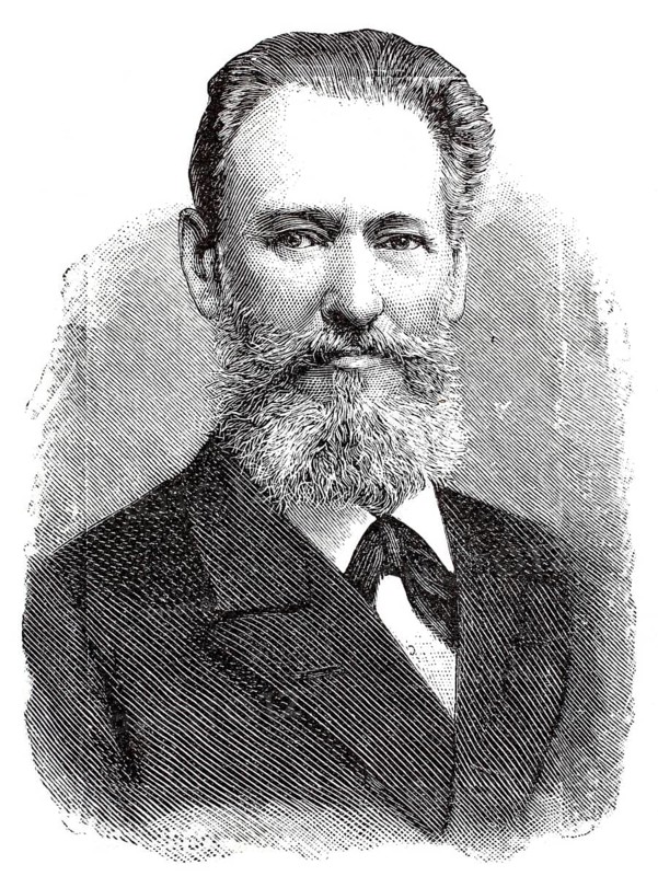 Johann Nepomuk Prix (6 May 1836 - 25 February 1894) was an Austrian local politician and mayor of Vienna, Historical, digitally enhanced reproduction of a 19th century original