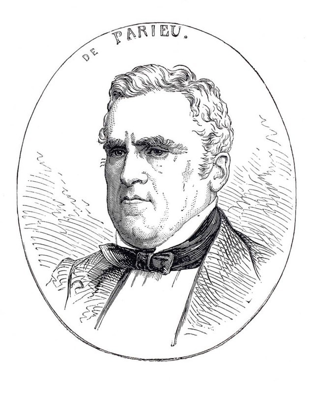 Felix Marie Louis Pierre Esquirou de Parieu (15 April 1815 - 8 April 1893) was a French politician and economist, Historical, digitally enhanced reproduction of a 19th century original