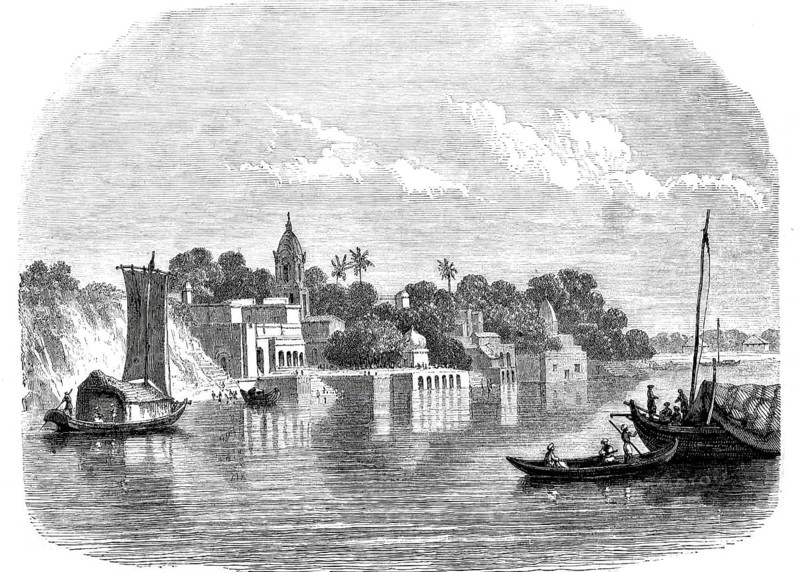 View of Cawnpore, now Kanpur, in the Presidency of Bengal, 1870, Uttar Pradesh, India, digitally enhanced reproduction from a 19th century original, historical, exact date unknown