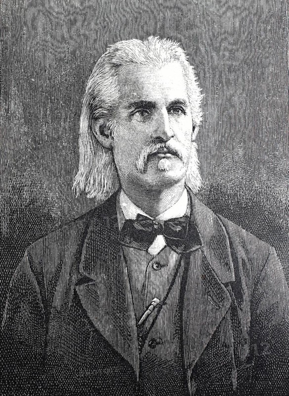 Robert Hamerling, baptised as Rupert Johann Hammerling, (24 March 1830 - 13 July 1889), Austrian poet and writer, Historical, digitally enhanced reproduction of a 19th century original