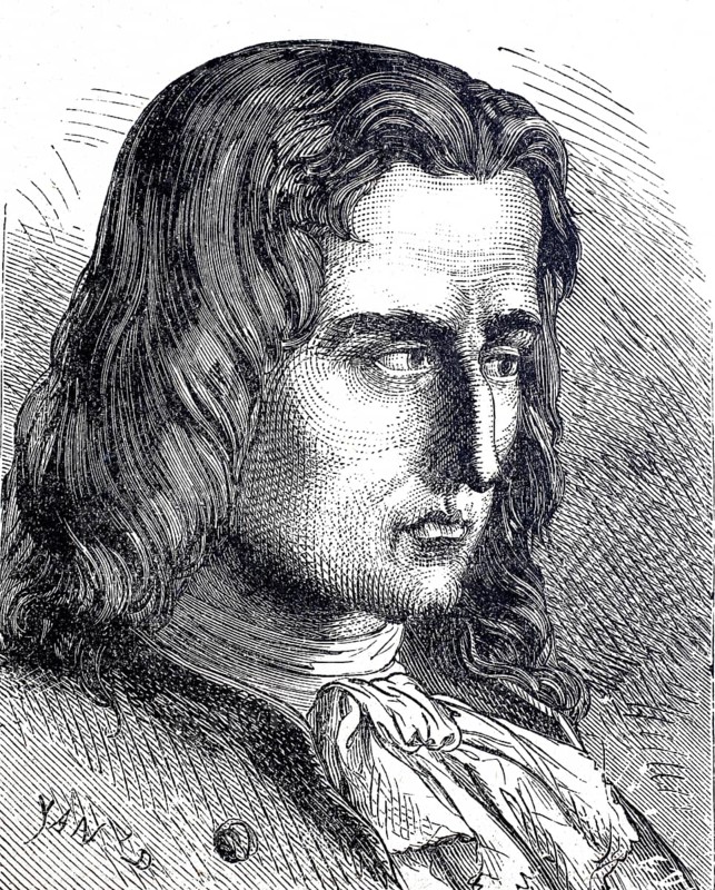 Denis Papin (22 August 1647 to 26 August 1713, French physicist, mathematician and inventor, Historical, digitally enhanced reproduction of a 19th century model