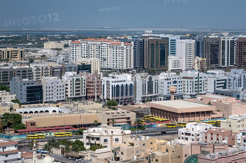 Residential neighbourhood High-rise buildings, Abu Dhabi, United Arab Emirates