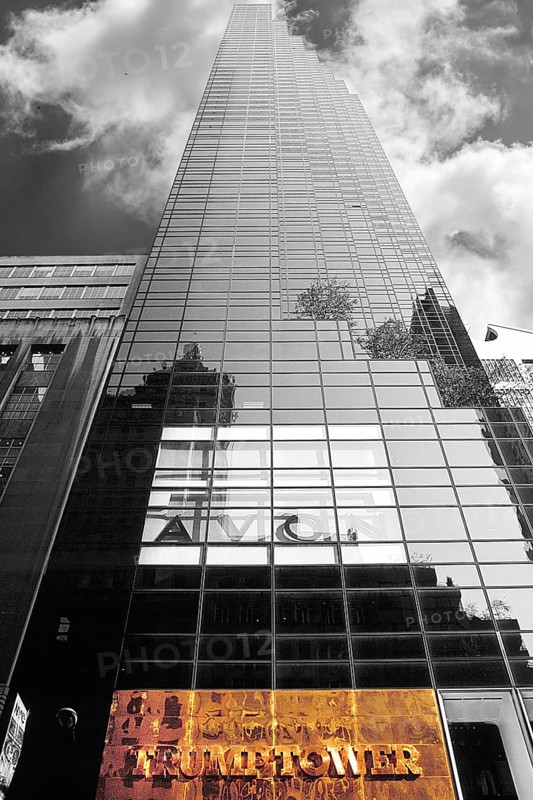 Trump Tower with exclusive shops, cafés, flats and offices, Manhattan, New York City, USA