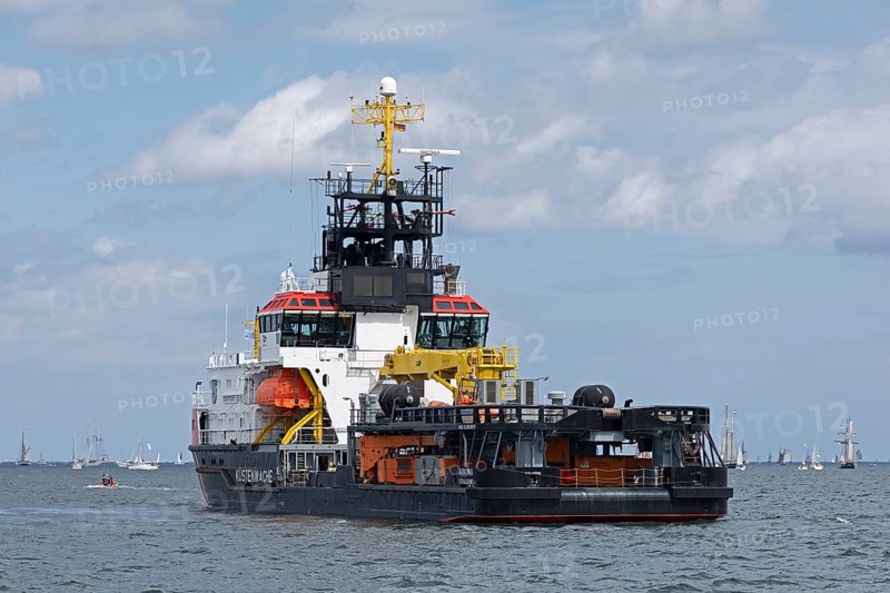 Coastguard ship Arkona, Kiel Week, Kiel Fjord, Kiel, Schleswig-Holstein, Germany