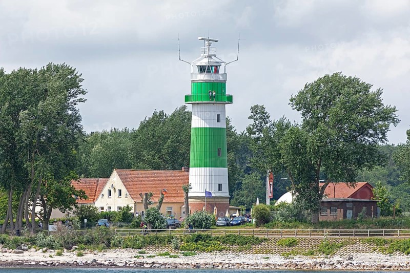 People, lighthouse BÃ¼lk, Kieler Woche, Kieler Förde, Strande, Kiel, Schleswig-Holstein, Germany