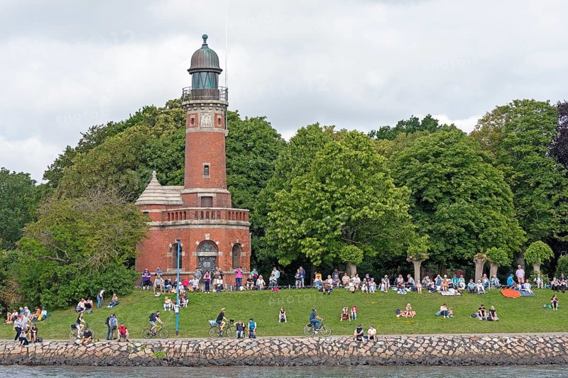 Old lighthouse, spectator, Kieler Woche, Holtenau, Kiel, Schleswig-Holstein, Germany