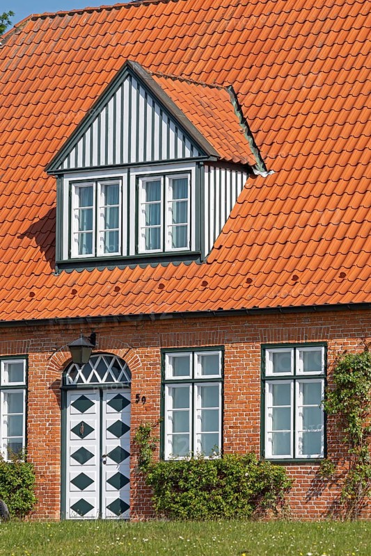 House, window, skylight, door, KanalstraÃŸe, Holtenau, Kiel, Schleswig-Holstein, Germany