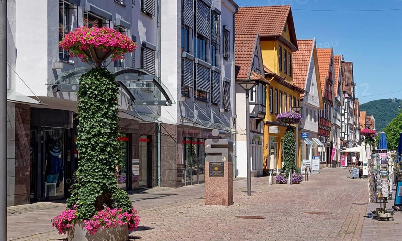 KlosterstraÃŸe in the historic old town of Rinteln. Lower Saxony, Germany