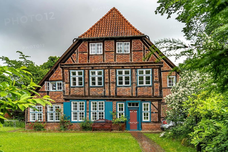 Half-timbered house in Ratzeburg, Schleswig-Holstein, Germany