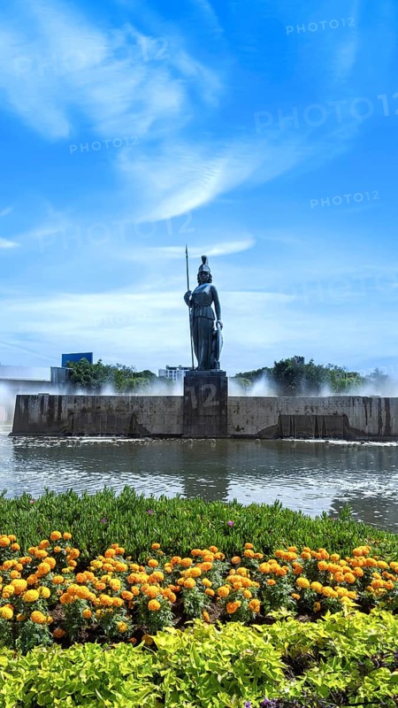 Built in 1957. Guadalajara Minerva monument in historic center near Los Arcos