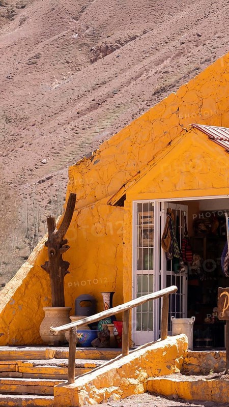 Souvenir Artisan Shop near Puente Del Inca Bridge in Mendoza Andes Tour to Aconcagua Alta Montana