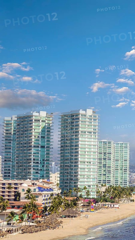 Puerto Vallarta vacation, Mexico. Scenic ocean and beach views of Nuevo Puerto Vallarta