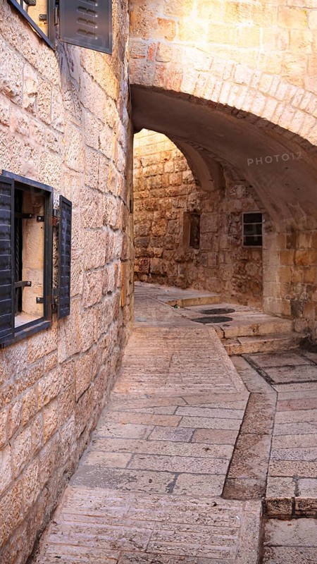Israel, Jerusalem Old City Jewish quarter and historic center near Jaffa Gate