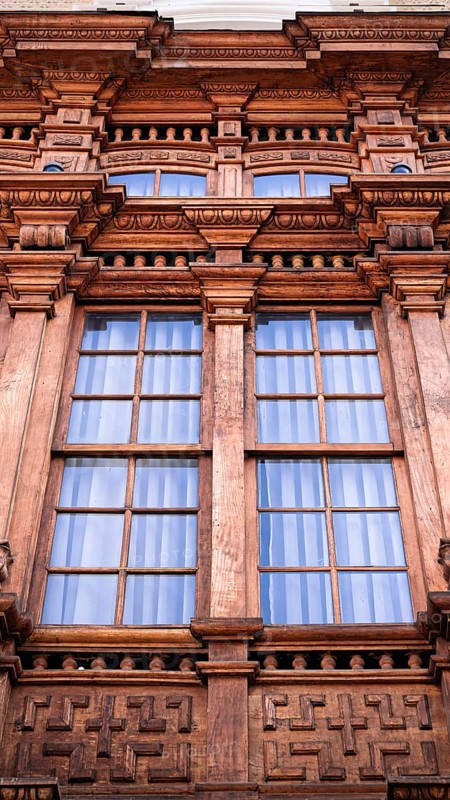 Lima, Peru, architecture of Central plaza Mayor or Plaza de Armas in historic city center