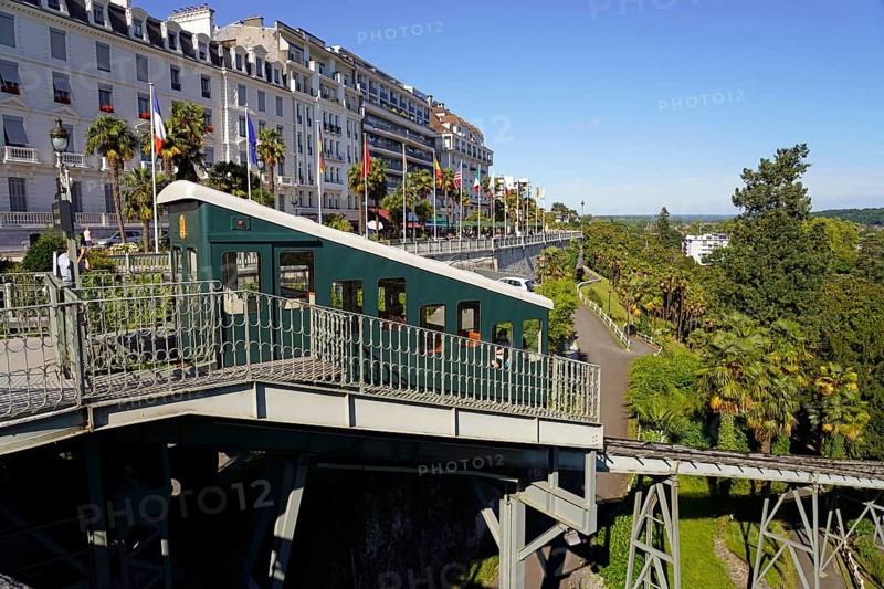 The funicular railway of Pau, Pyrenees, France