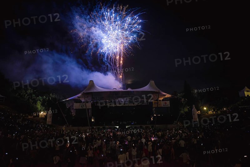 Closing fireworks at the Berliner Rundfunk 91.4 Open Air in the Berlin ParkbÃ¼hne Wuhlheide on 05.07.2025