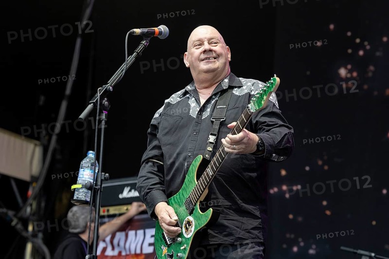 Jake Burns, singer, guitarist, Stiff Little Fingers, punk rock band, Northern Ireland, open air at the Citadel Music Festival, 04.07.2025, Zitadelle Spandau, Berlin, Germany < english> Stiff Little Fingers, punk rock band, Northern Ireland, open air at the Citadel Music Festival, July 4, 2025, Spandau Citadel, Berlin, Germany