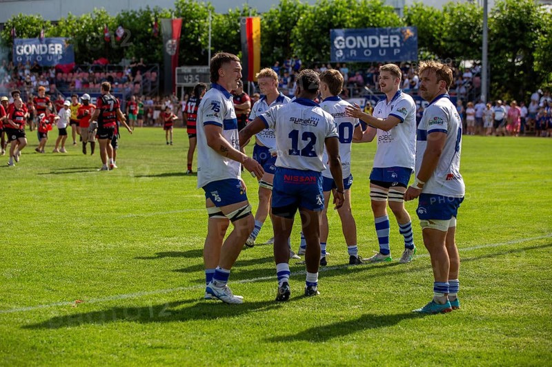 Rugby Bundesliga, 2024/25 season, final for the German championship: SC Frankfurt 1880 against TSV Handschuhsheim***Picture: The Handschuhsheim team after the match