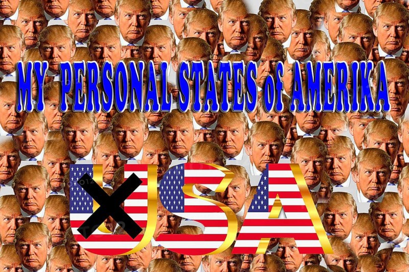 Symbolic image, Trump as owner of the USA, no more United States, democracy versus autocracy, Donald Trump sees himself as a ruler above the law, US democracy in danger, political blackmail, EU and Germany under political pressure, industry, tariff threats, Elon Musk, Mark Zuckerberg, social networks, fake news, rights broken, hate, agitation, DSG Digital Services Act, re-election, USA, politics, announcements, vendetta, wanted dictator, Republicans, US electoral system, global danger, lies, 2nd term, global strain, Ukrainian war, storm White House, storm White House term, global burden, Ukrainian war, White House storm