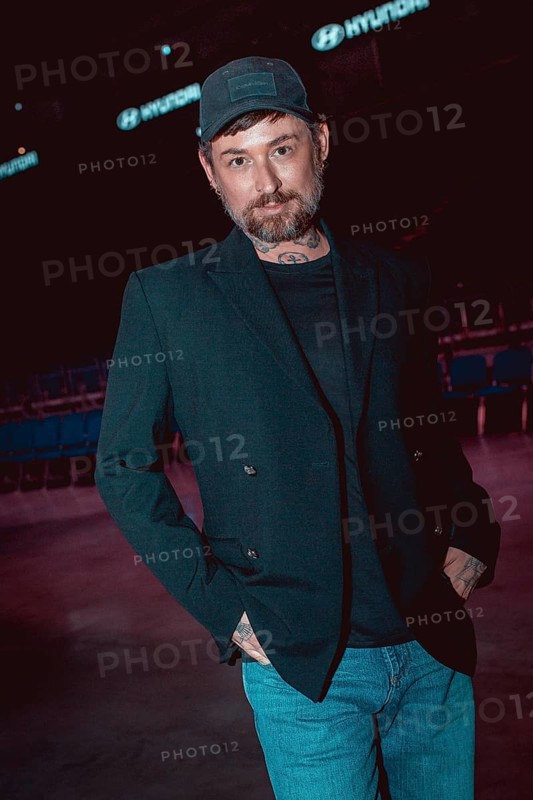 Designer Macel Ostertag after his fashion show during Berlin Fashion Week 2025 on 02.07.2025