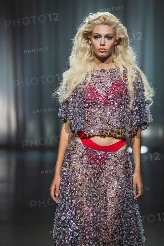 Daniela (winner GNTM2025) as a model for Kilian Kerner during the Berlin Fashion Week 2025 on 02.07.2025