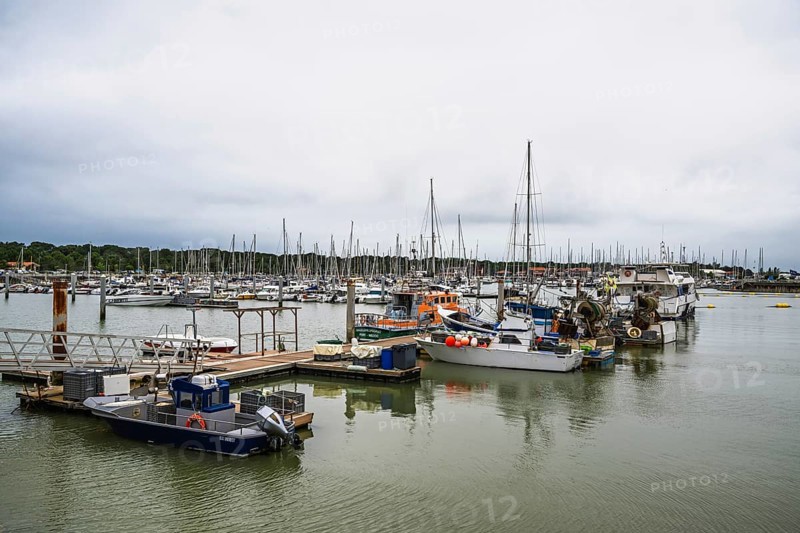 Marina in Le Verdon-sur-Mer, Nouvelle-Aquitaine, Gironde, France