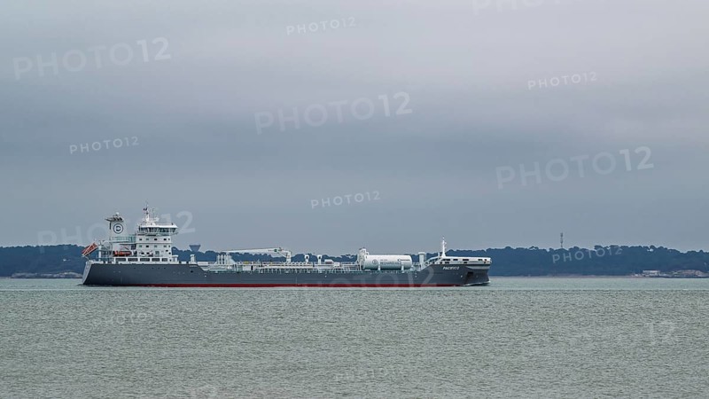 PACIFICO tanker ship, oil and chemical tanker on Gironde Estuary, France