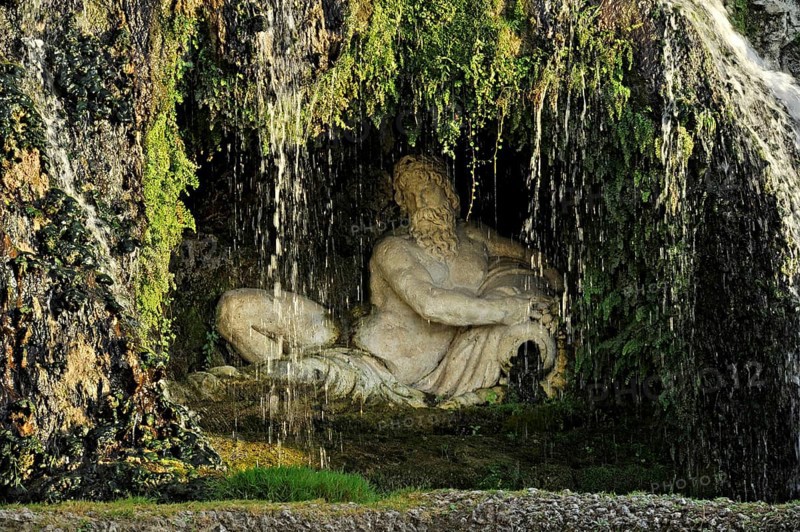 Grotto of the Fontana della Rometta e di Roma, Renaissance garden of the Villa d'Este, water features, fountains, UNESCO World Heritage Site, Tivoli, Metropolitan City of Rome, Lazio, Italy