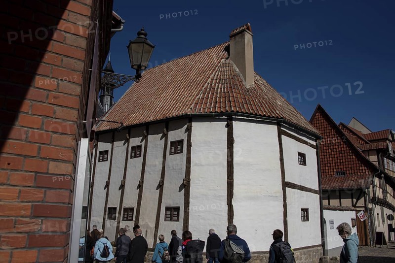 StÃ¤nderhaus, half-timbered museum of the UNESCO World Heritage town, Quedlinburg, Saxony-Anhalt, Germany