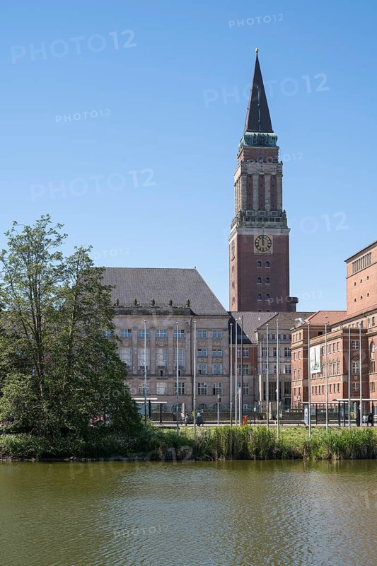 Town Hall and Opera House, Little Kiel, Kiel, Kiel Fjord, Baltic Sea, Schleswig-Holstein, Germany