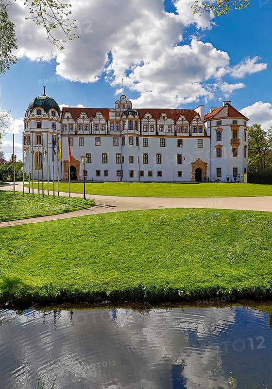 Castle park and Celle Castle, Lower Saxony, Germany