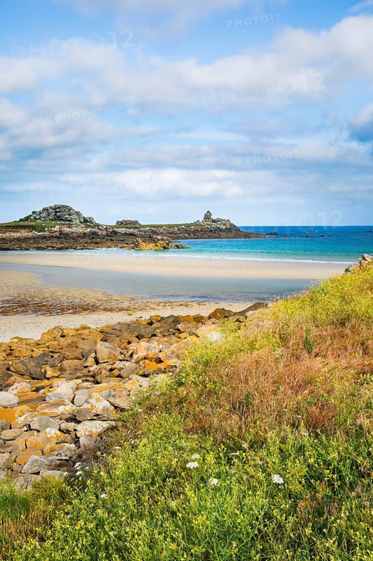 Le rocher du coq at the Plage de Penfoul in Brittany near Landunvez, France