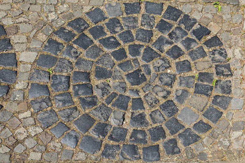 Pavement, cobblestones, North Rhine-Westphalia, Germany
