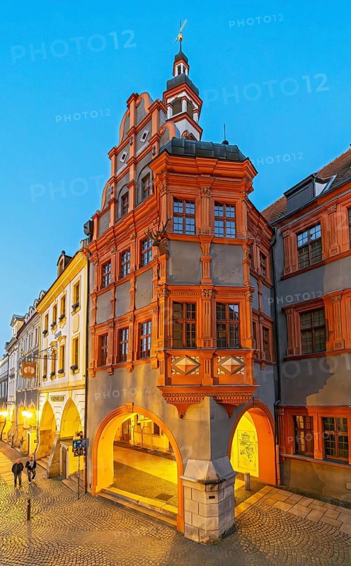 Schönhof building of Silesian Museum, Görlitz, Goerlitz, Germany